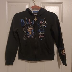 Vintage Y2K Bobby Jack Couture Black Mo Key Zip Up Hoodie Youth Large